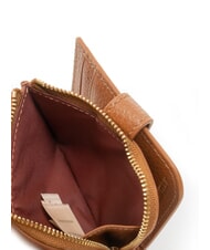 COCCINELLE METALLIC SOFT Mini-Geldb&ouml;rse aus Leder Cognac - Brieftaschen Damen - 4