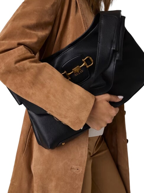 SUNSET Hobo-Tasche, Schultertasche SCHWARZ - Damentaschen