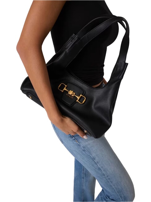 SUNSET Hobo-Tasche, Schultertasche SCHWARZ - Damentaschen
