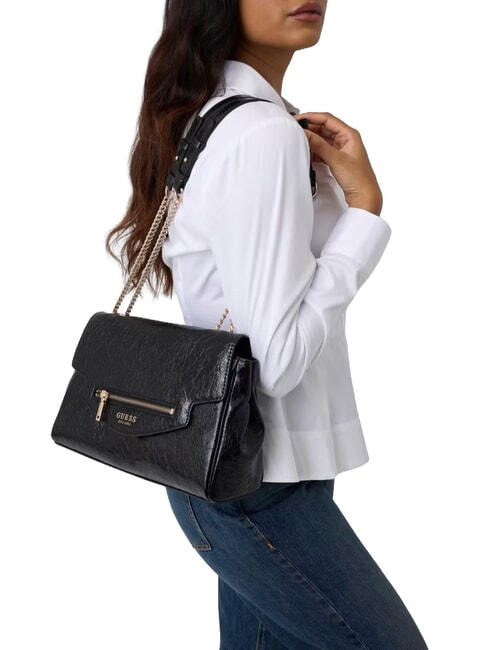ANTONIA Verstellbare Schultertasche SCHWARZ - Damentaschen