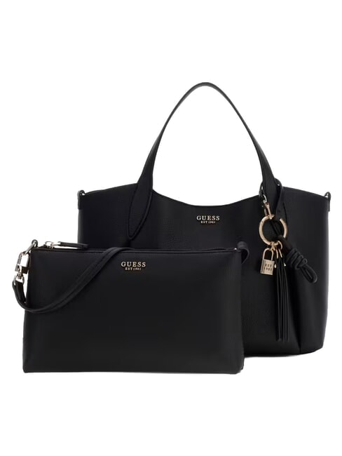 MELODY Schultertasche mit Schultergurt SCHWARZ - Damentaschen