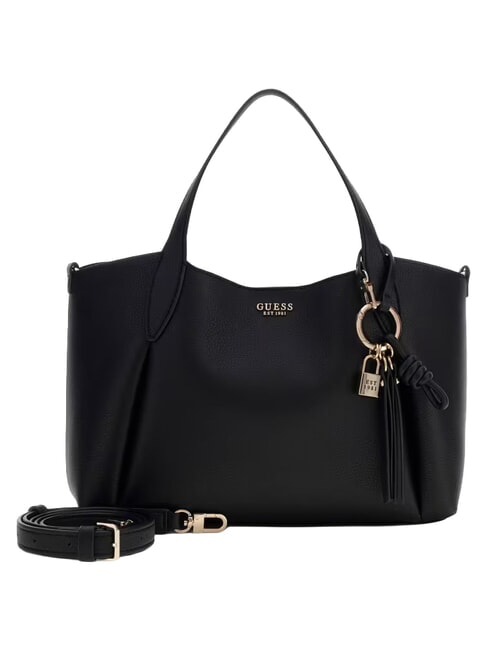 MELODY Schultertasche mit Schultergurt SCHWARZ - Damentaschen
