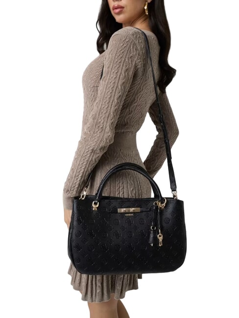 CARMELLA Handtasche mit Schulterriemen schwarzes Logo - Damentaschen