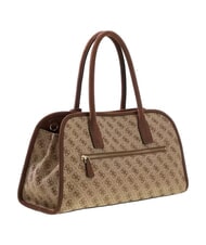 GUESS SAMANTHA Handtasche mit Schulterriemen Latte-Logo / braun - Damentaschen - 3
