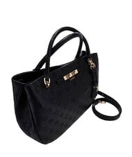 GUESS CARMELLA Handtasche mit Schulterriemen schwarzes Logo - Damentaschen - 4