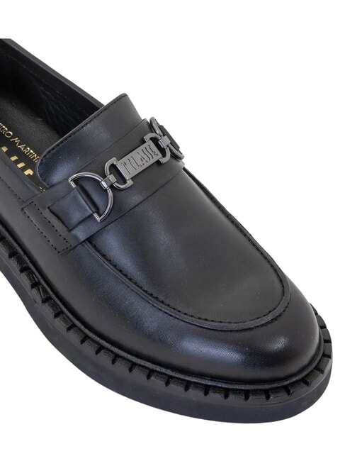 GEO Ledermokassins Schwarz - Damenschuhe