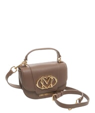 LOVE MOSCHINO OVAL FRIEZE Mini-Schultertasche Schokolade - Damentaschen - 2