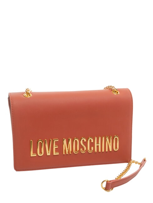 BOLD LOVE Schultertasche mit Kette Rost - Damentaschen