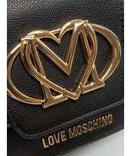LOVE MOSCHINO OVAL FRIEZE Mini-Schultertasche Schwarz - Damentaschen - 4