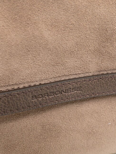 B-GALLERY Handtasche mit Schulterriemen Asche/Kakao - Damentaschen