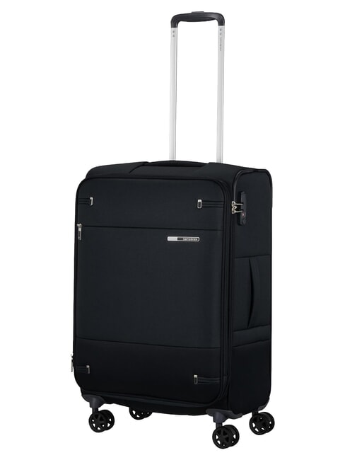 BASE BOOST Mittlerer Trolley, erweiterbar SCHWARZ - Halbharte Trolleys