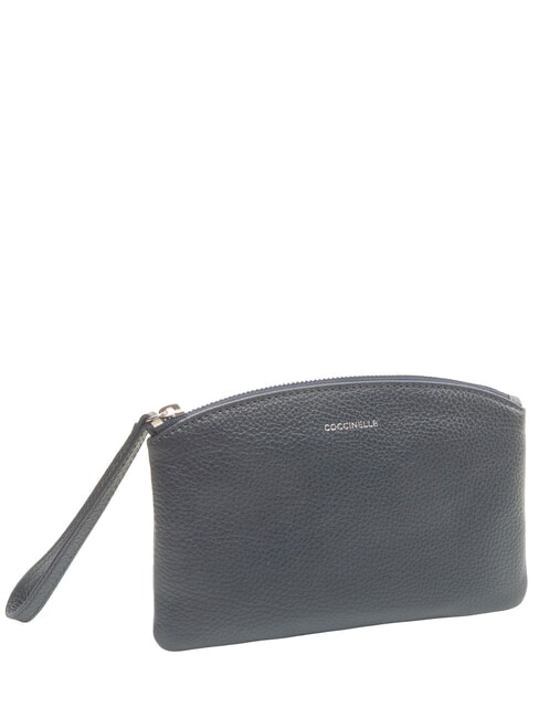 ROUNDED ENVELOPE Lederclutch Mitternachtsblau - Damentaschen