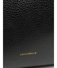 COCCINELLE ALMADA Schultertasche, Leder Schwarz - Damentaschen - 4