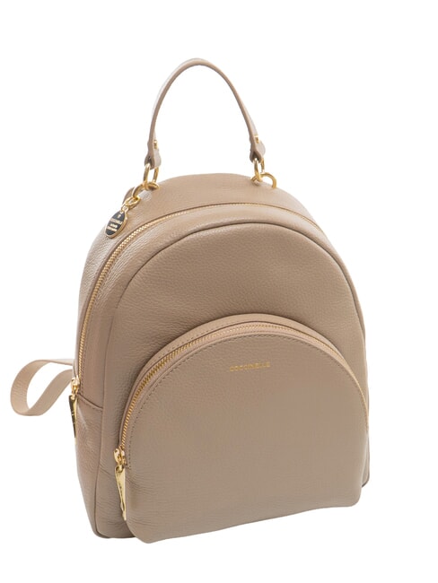 ALPHA Lederrucksack warmes Taupe - Damentaschen