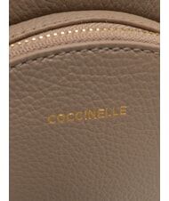 COCCINELLE ALPHA Lederrucksack warmes Taupe - Damentaschen - 4