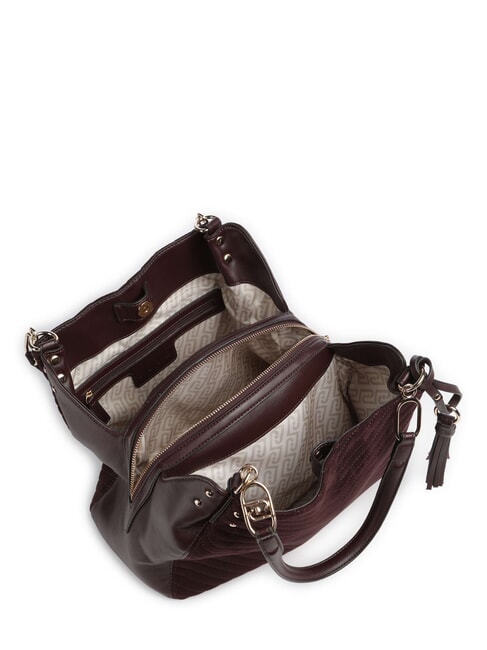CIRRY Mittelgro&szlig;e Schultertasche rote Aubergine - Damentaschen