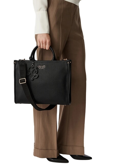 RIDHI Handtasche mit Schulterriemen SCHWARZ - Damentaschen