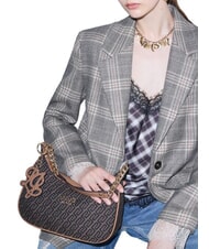LIUJO RIDHI Jacquard Schultertasche mit Schultergurt - Damentaschen