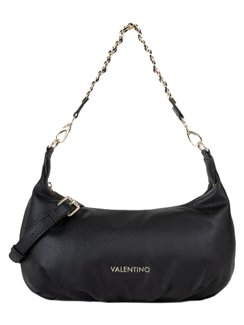 LENA Schultertasche mit Schultergurt Schwarz - Damentaschen