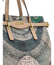 GATTINONI PLANETARIUM Handtasche mit Schulterriemen und Clutch Aquarell/Beige - Damentaschen - 4