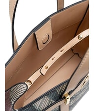 GATTINONI PLANETARIUM Handtasche mit Schulterriemen und Clutch Aquarell/Beige - Damentaschen - 5
