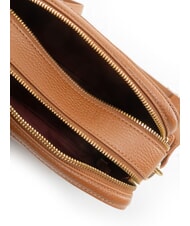COCCINELLE ALPHA Kleine Schultertasche aus Leder Cognac - Damentaschen - 5