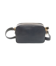 COCCINELLE ALPHA Kleine Schultertasche aus Leder Mitternachtsblau - Damentaschen - 3