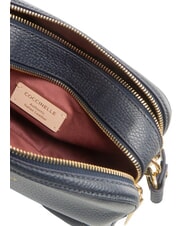 COCCINELLE ALPHA Kleine Schultertasche aus Leder Mitternachtsblau - Damentaschen - 5