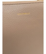 COCCINELLE ALPHA Einkaufstasche aus Leder warmes Taupe - Damentaschen - 4