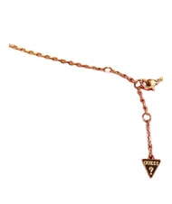 GUESS STYLISH GUESS Halskette, m&uuml;nzf&ouml;rmig mit Logo gelbes Gold - Halsketten - 3
