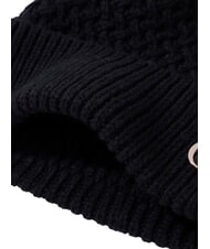 GUESS KNITTED Kappe mit Umschlag und Logo an der Seite SCHWARZ - M&uuml;tzen/H&uuml;te - 4
