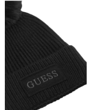 GUESS AMORETTE KNITTED Hut mit Bommeln SCHWARZ - M&uuml;tzen/H&uuml;te - 3