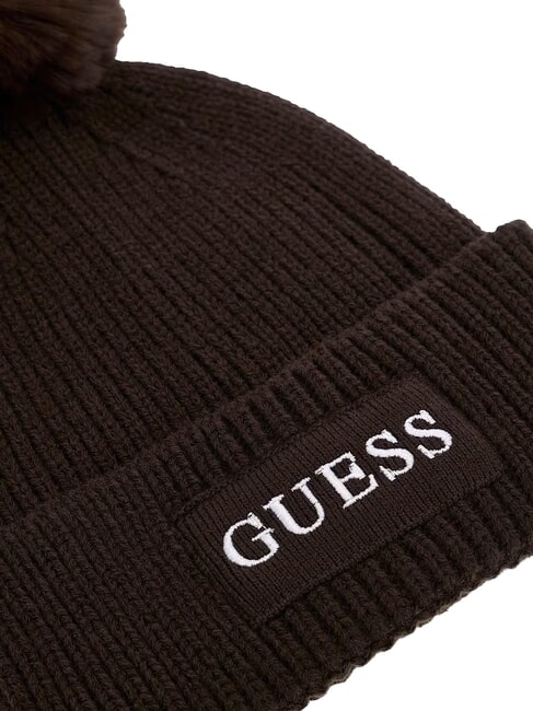 AMORETTE KNITTED Hut mit Bommeln bitter braun - M&uuml;tzen/H&uuml;te