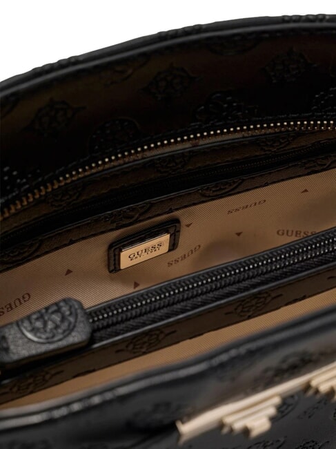 CARMELLA Handtasche mit zwei Henkeln schwarzes Logo - Damentaschen