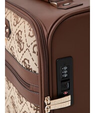GUESS SAMANTHA 18 Handgep&auml;ckwagen Latte-Logo / braun - Handgep&auml;ck - 5