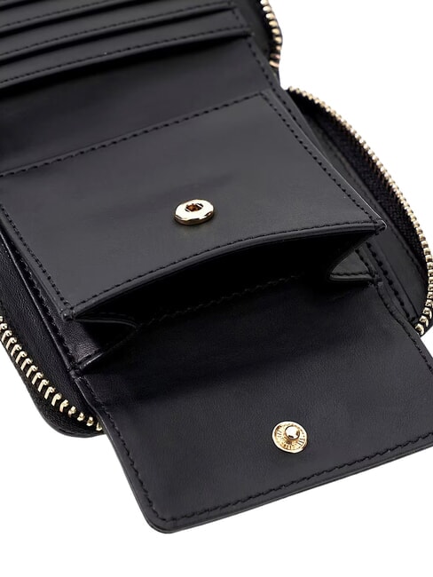 CARMELLA Kompaktes Portemonnaie schwarzes Logo - Brieftaschen Damen