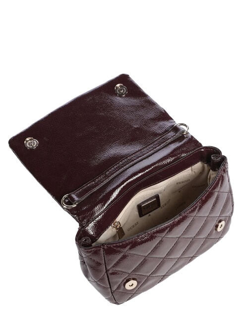 JULIET Mini-Handtasche mit Schulterriemen Burgund - Damentaschen