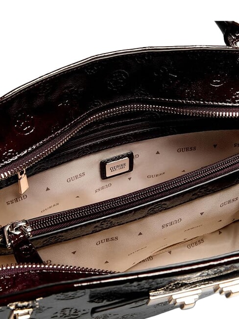 CARMELLA Handtasche mit Schulterriemen burgunderrotes Logo - Damentaschen