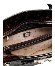 GUESS CARMELLA Handtasche mit Schulterriemen burgunderrotes Logo - Damentaschen - 3