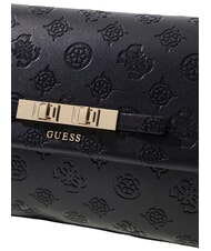 GUESS CARMELLA Umh&auml;ngetasche schwarzes Logo - Damentaschen - 4