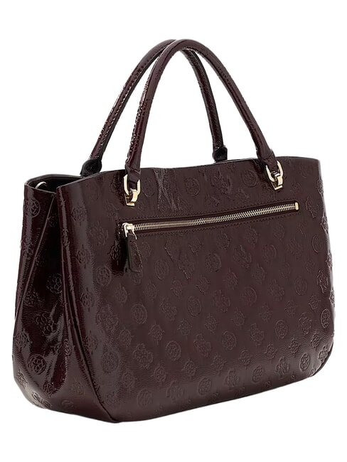 CARMELLA Handtasche mit Schulterriemen burgunderrotes Logo - Damentaschen