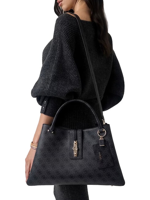 YVONNE LOGO Handtasche mit Schulterriemen Kohle - Damentaschen