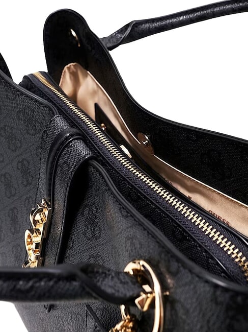 YVONNE LOGO Handtasche mit Schulterriemen Kohle - Damentaschen
