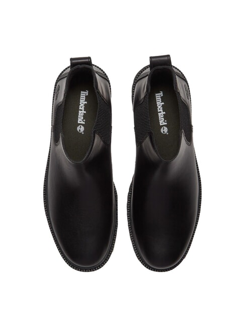 BRITTON DRIVE Lederstiefeletten schwarzes Vollkorn - Damenschuhe