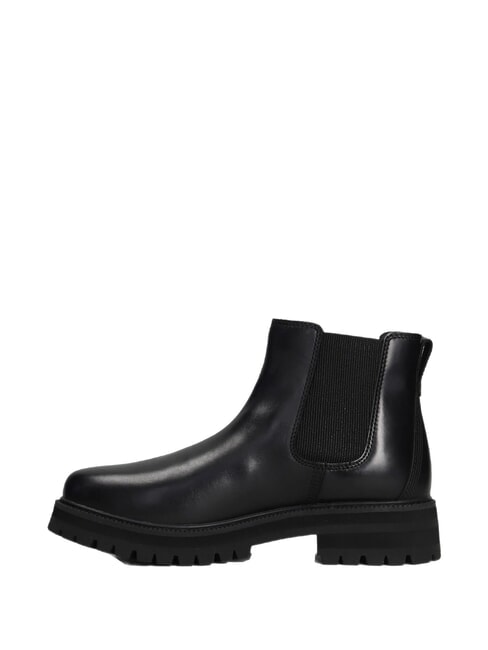 BRITTON DRIVE Lederstiefeletten schwarzes Vollkorn - Damenschuhe
