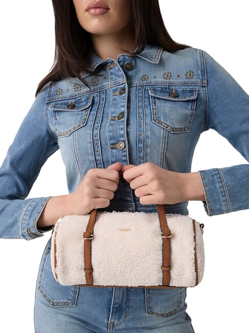 TAYLOR Handtasche mit Schulterriemen Cremewei&szlig;/Cognac - Damentaschen