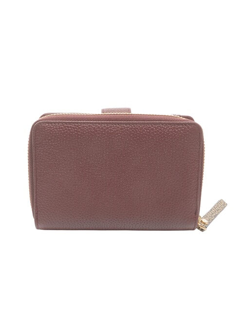 BIRDIE Mittelgro&szlig;e Ledergeldb&ouml;rse Merlot/Natural Op - Brieftaschen Damen