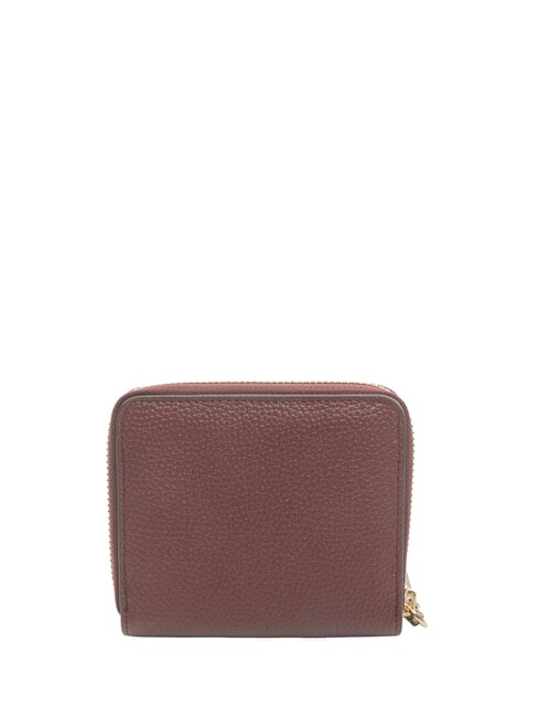 BIRDIE Mittelgro&szlig;e Ledergeldb&ouml;rse Merlot/Natural Op - Brieftaschen Damen