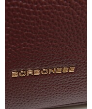 BORBONESE TRUNK BAGS Handtasche mit Schulterriemen Merlot/Natural Op - Damentaschen - 4