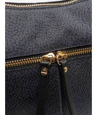 BORBONESE LUNA FLEXOS ZIP Umh&auml;ngetasche Schwarz - Damentaschen - 3